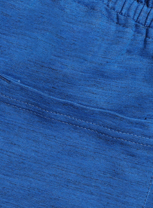 Fancy Royal Blue Melton Short
